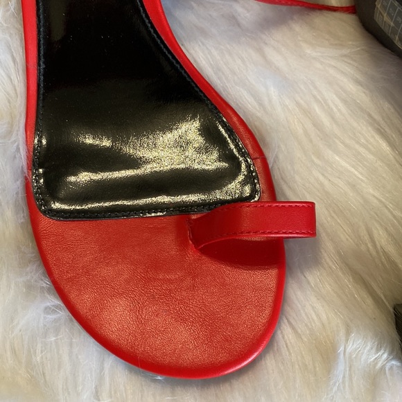 Forever 21 Cherry red low heel ankle strap - Picture 2 of 6